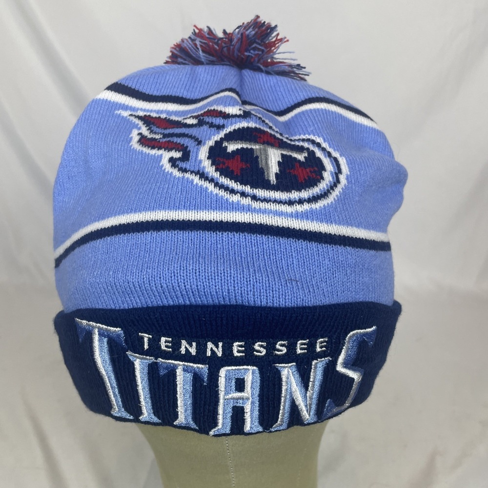 Tennessee Titans Pom Beanie Winter Stocking Cap Hat NFL Blue